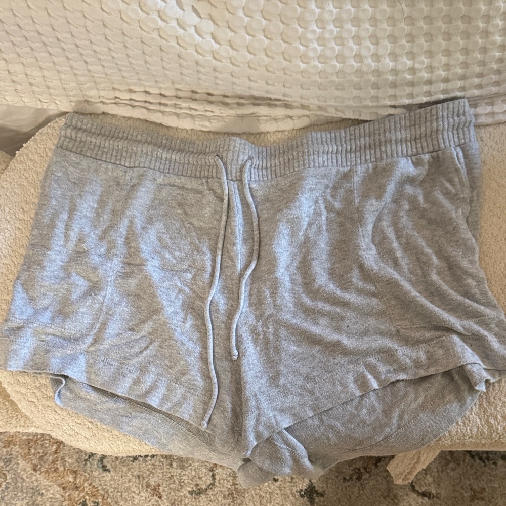 Stars Above Light Gray PJ Shorts